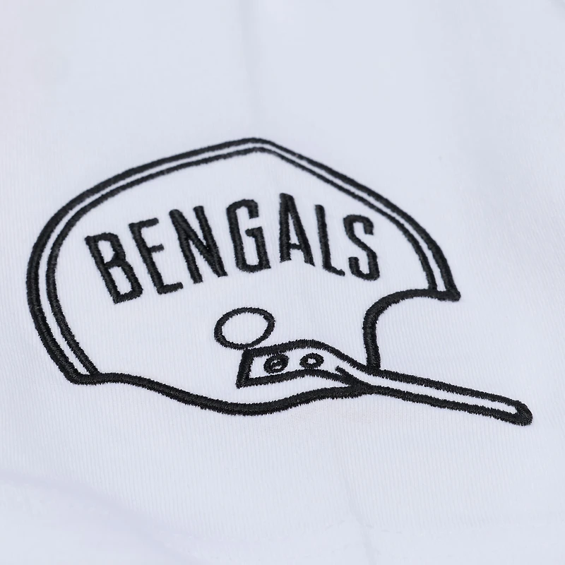 T-shirt Mitchell & Ness blanc Cincinnati Bengals Arctic pour homme
