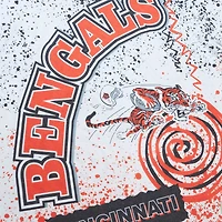 T-shirt sublimé blanc Mitchell & Ness Cincinnati Bengals Team Burst pour hommes