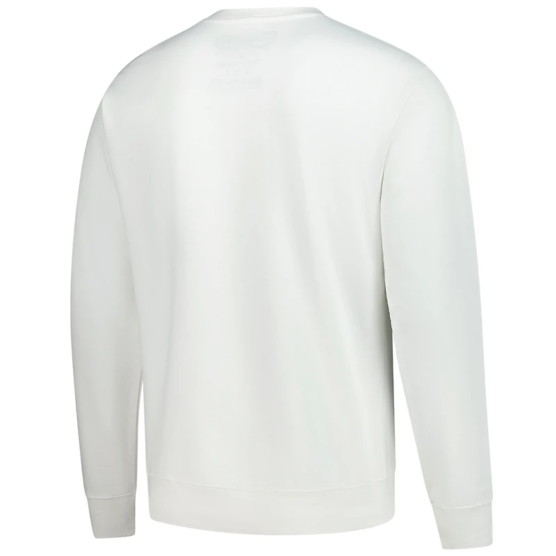 Men's Mitchell & Ness x Bud Light White Cincinnati Bengals The Crest Pullover Sweatshirt
