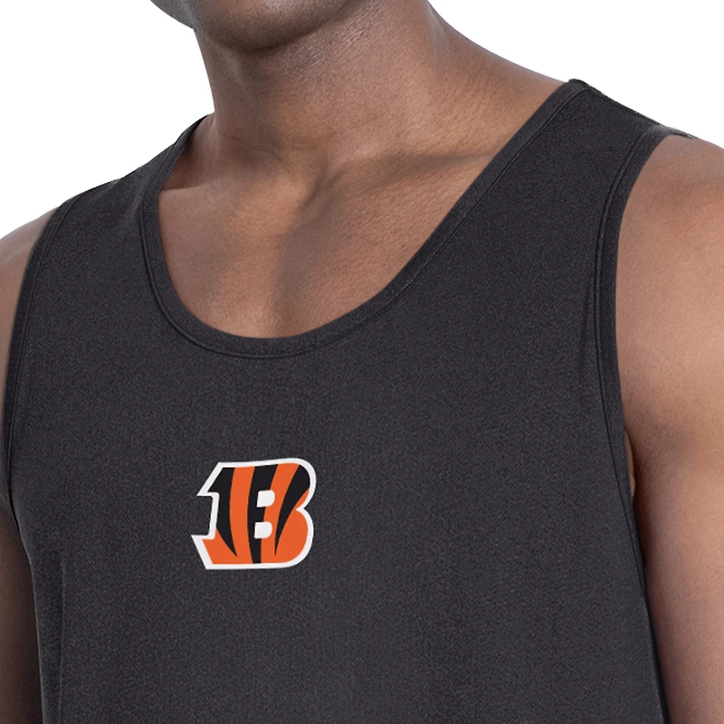 Men's MSX by Michael Strahan Charcoal Cincinnati Bengals Energy Tank Top