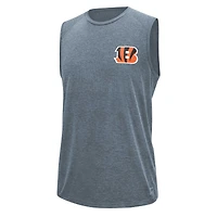 Men's MSX by Michael Strahan Gray Cincinnati Bengals Warm Up Sleeveless T-Shirt