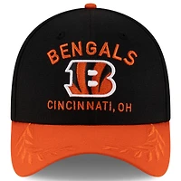 Men's New Era Black/Orange Cincinnati Bengals 2025 NFL Draft 39THIRTY Flex Hat