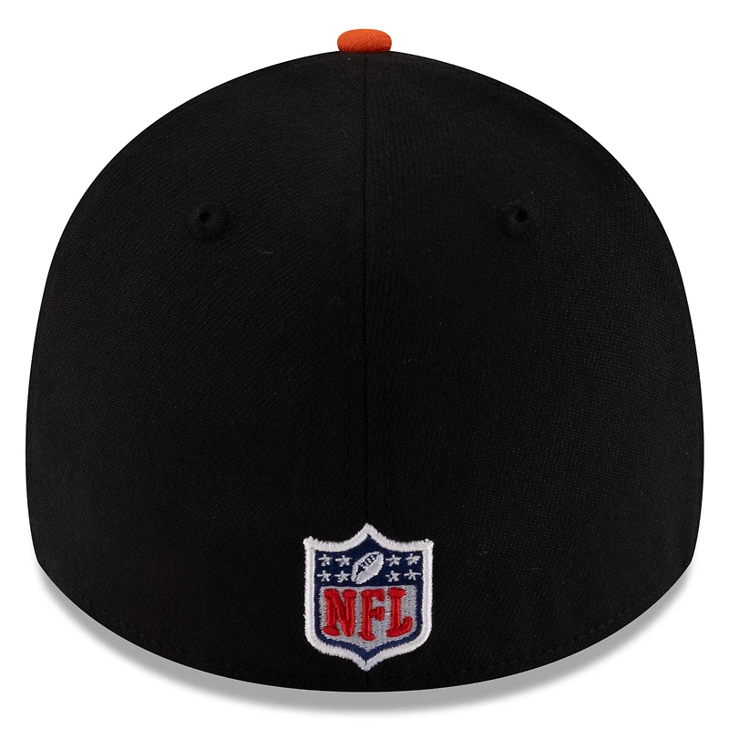 Men's New Era Black/Orange Cincinnati Bengals 2025 NFL Draft 39THIRTY Flex Hat