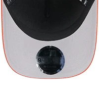 Casquette ajustable New Era 9FORTY M-Crown A-Frame pour homme, noire/orange, de la draft NFL 2025 des Bengals de Cincinnati