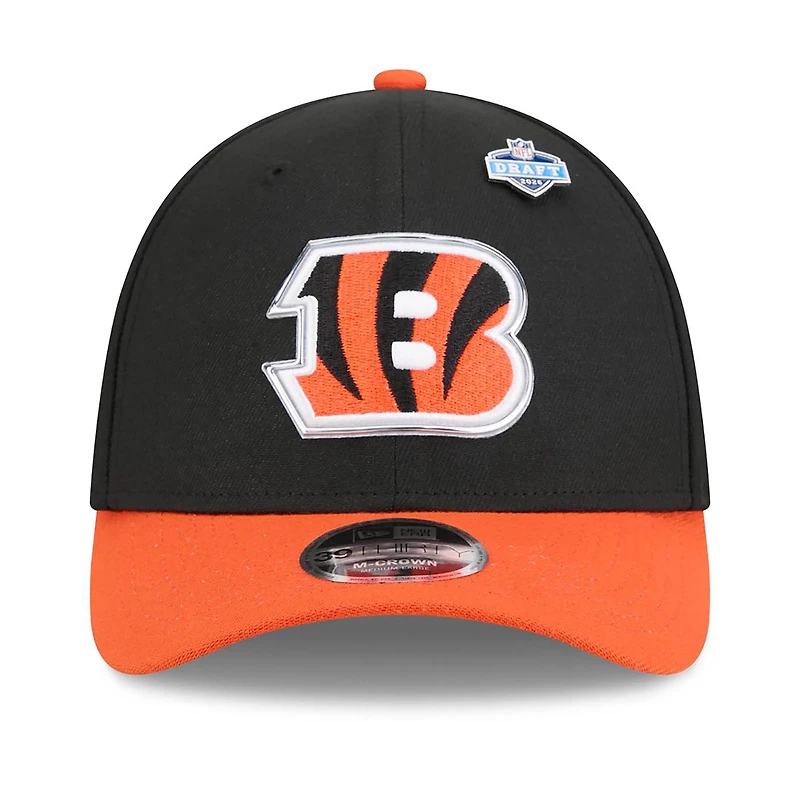 Men's New Era Black/Orange Cincinnati Bengals 2026 NFL Draft 39THIRTY M-Crown Flex Hat
