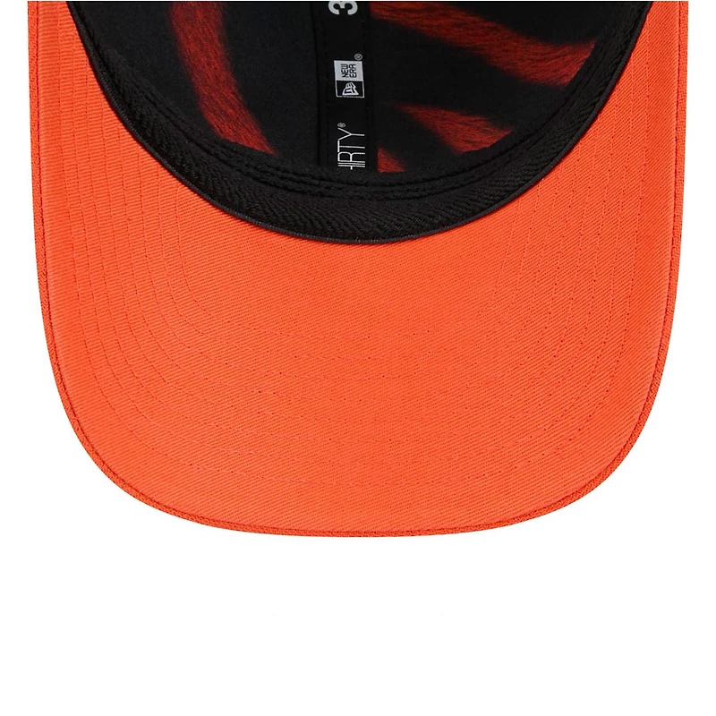 Casquette New Era Flex noire et orange Cincinnati Bengals, édition spéciale NFL Draft 2026, modèle 39THIRTY M-Crown