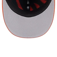 Casquette ajustée New Era 59FIFTY noire et orange pour homme, édition spéciale Cincinnati Bengals 2026 NFL Draft.