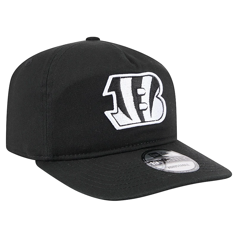 Casquette ajustable New Era 19TWENTY noire/blanche pour homme des Bengals de Cincinnati