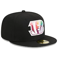 Men's New Era  Black Cincinnati Bengals 2023 NFL Crucial Catch 59FIFTY Fitted Hat