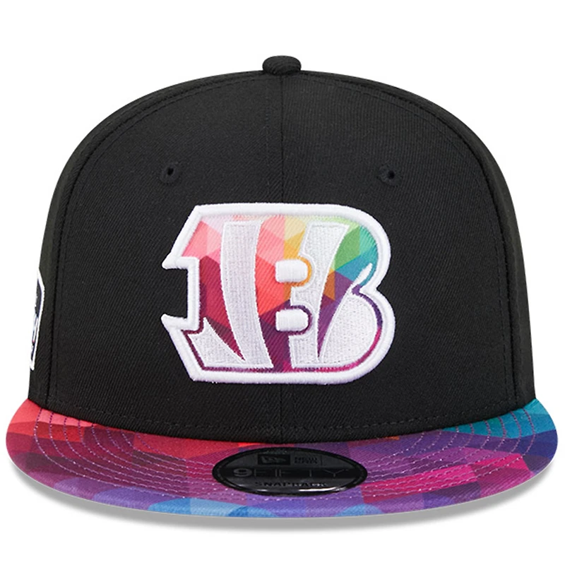 Men's New Era  Black Cincinnati Bengals 2023 NFL Crucial Catch 9FIFTY Snapback Hat