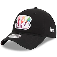 Casquette réglable noire Cincinnati Bengals 2023 NFL Crucial Catch 9TWENTY New Era pour homme