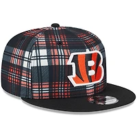 Men's New Era Black Cincinnati Bengals 2024 Sideline Statement 9FIFTY Snapback Hat