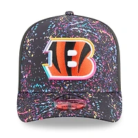 Men's New Era  Black Cincinnati Bengals 2025 NFL Crucial Catch A-Frame 9FIFTY Snapback Hat