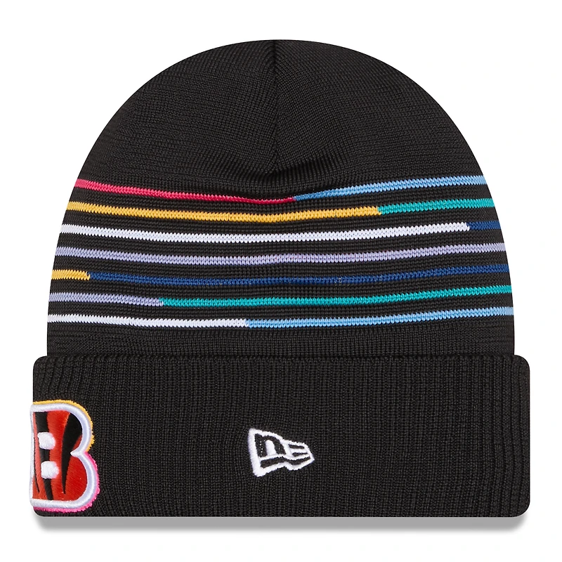 Bonnet à revers NFL Crucial Catch 2025 des Bengals de Cincinnati de New Era pour homme, noir