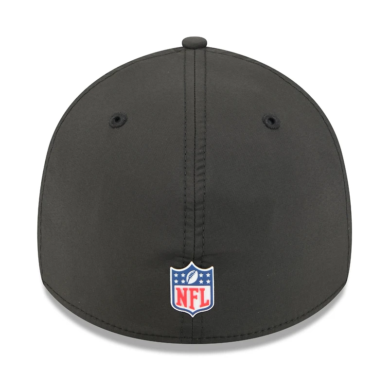 Casquette New Era noire 39THIRTY Flex des Bengals de Cincinnati 2025 pour homme