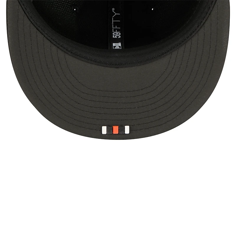 Men's New Era Black Cincinnati Bengals 2025 Sideline  59FIFTY Fitted Hat