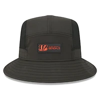 Men's New Era Black Cincinnati Bengals 2025 Sideline  Bucket Hat