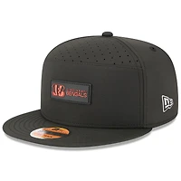 Casquette snapback 9FIFTY noire à panneau fendu pour homme New Era Cincinnati Bengals 2025
