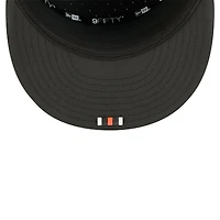 Men's New Era Black Cincinnati Bengals 2025 Sideline Split Panel 9FIFTY Snapback Hat