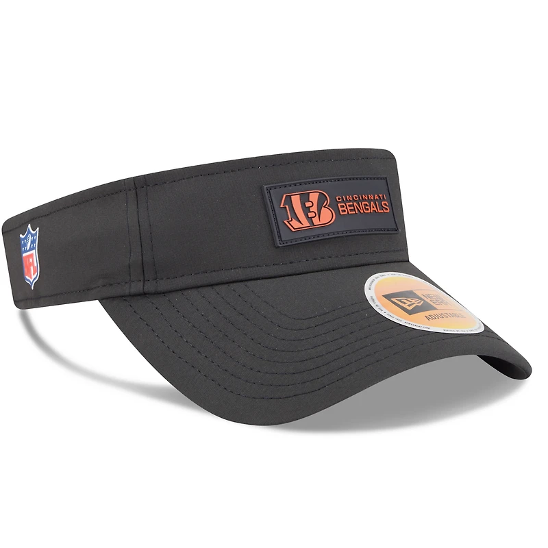 Visière latérale noire New Era pour homme, modèle 2025 des Bengals de Cincinnati