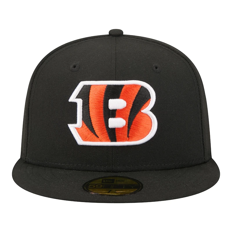 Men's New Era Black Cincinnati Bengals 59FIFTY Fitted Hat