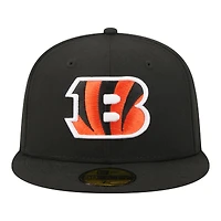 Men's New Era Black Cincinnati Bengals 59FIFTY Fitted Hat