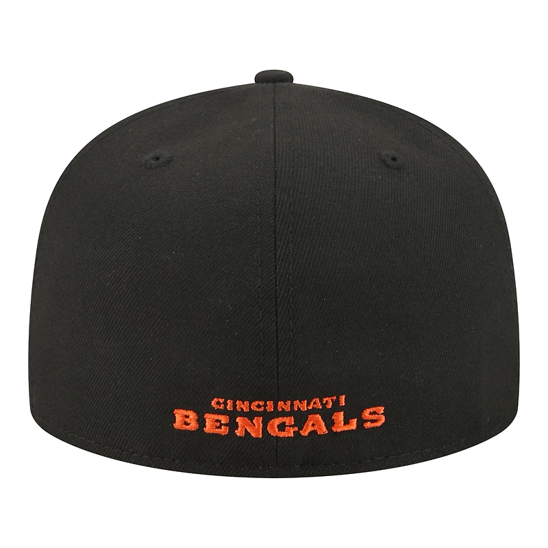 Men's New Era Black Cincinnati Bengals 59FIFTY Fitted Hat