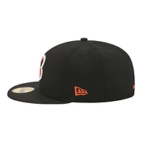 Men's New Era Black Cincinnati Bengals 59FIFTY Fitted Hat
