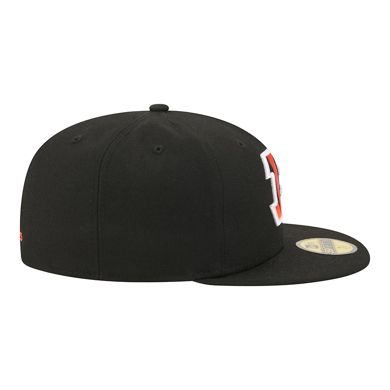 Men's New Era Black Cincinnati Bengals 59FIFTY Fitted Hat