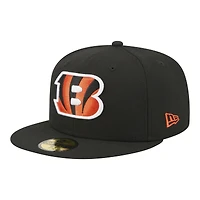 Men's New Era Black Cincinnati Bengals 59FIFTY Fitted Hat