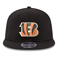 Casquette snapback New Era 9FIFTY noire pour homme, Cincinnati Bengals