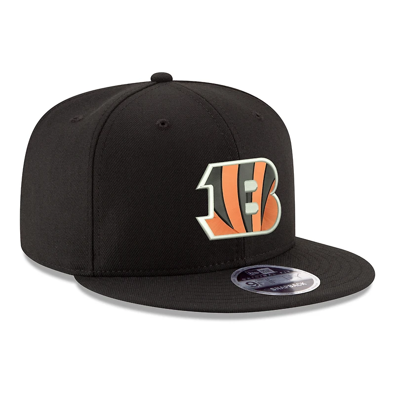 Men's New Era  Black Cincinnati Bengals 9FIFTY Snapback Hat