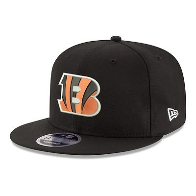 Men's New Era  Black Cincinnati Bengals 9FIFTY Snapback Hat
