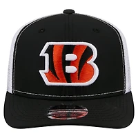 Men's New Era  Black Cincinnati Bengals 9SEVENTY Trucker Adjustable Hat