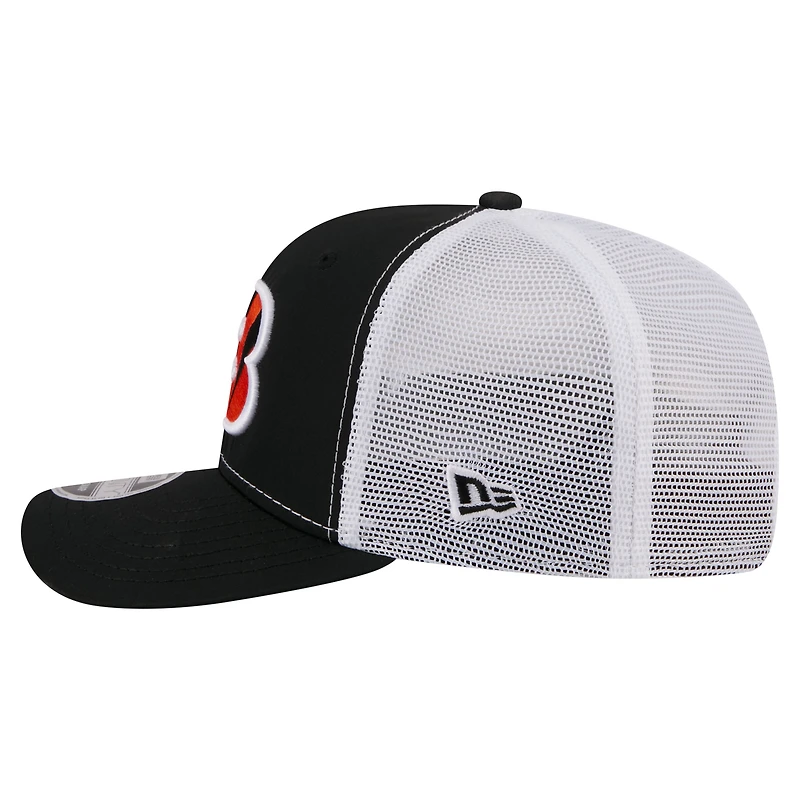 Men's New Era  Black Cincinnati Bengals 9SEVENTY Trucker Adjustable Hat