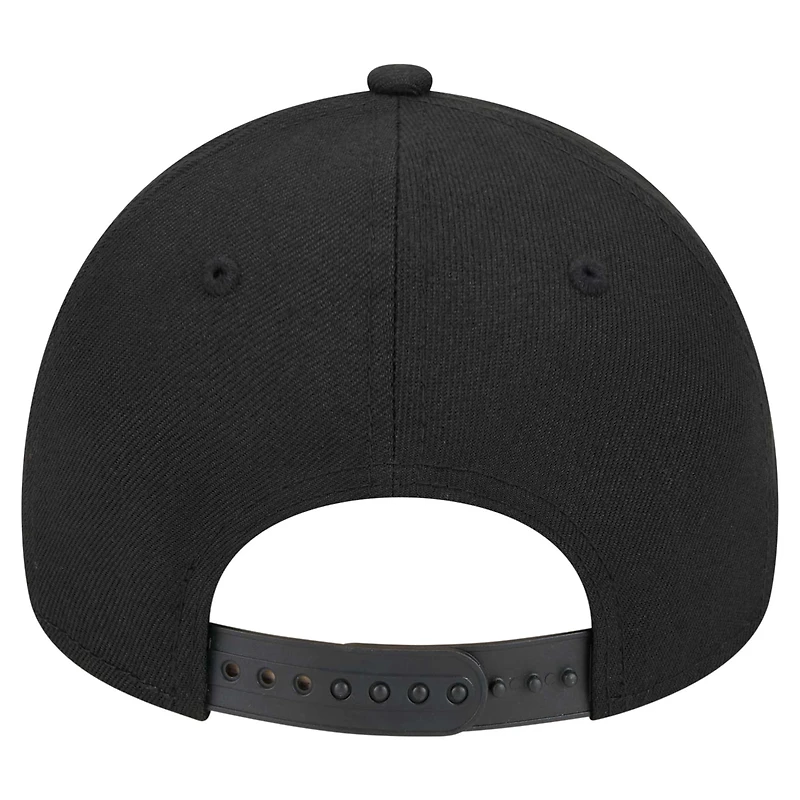 Men's New Era  Black Cincinnati Bengals  A-Frame 9FORTY Adjustable Hat