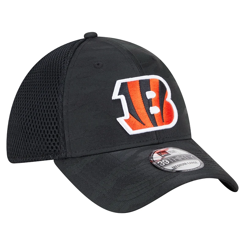 Men's New Era Black Cincinnati Bengals Active Camo 39THIRTY Flex Hat