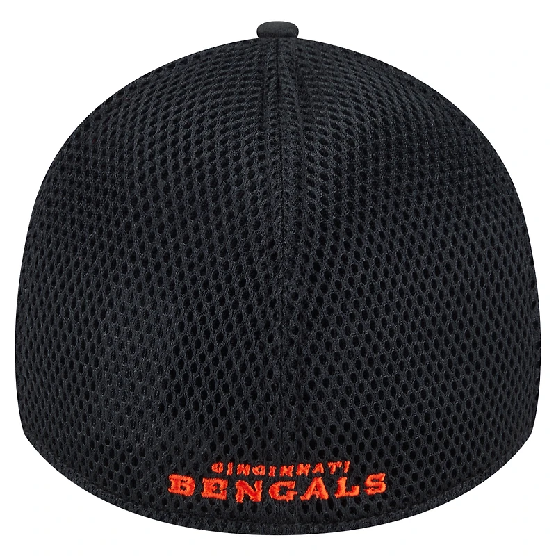 Casquette 39THIRTY Flex Active Camo noire des Bengals de Cincinnati New Era pour homme