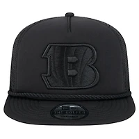 Men's New Era Black Cincinnati Bengals Active Tone Golfer Snapback Hat