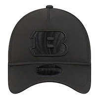 Casquette ajustable New Era Apex 9FORTY noire pour homme, Cincinnati Bengals
