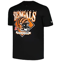 T-shirt noir avec casque Big & Tall des Bengals de Cincinnati New Era pour hommes