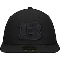 Men's New Era Black Cincinnati Bengals on Low Profile 59FIFTY II Fitted Hat
