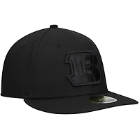 Men's New Era Black Cincinnati Bengals on Low Profile 59FIFTY II Fitted Hat