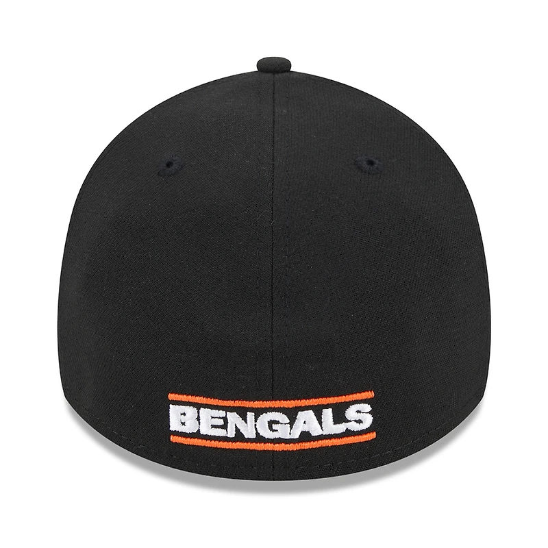 Men's New Era Black Cincinnati Bengals City Originals 39THIRTY Flex Hat