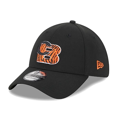 Men's New Era Black Cincinnati Bengals City Originals 39THIRTY Flex Hat