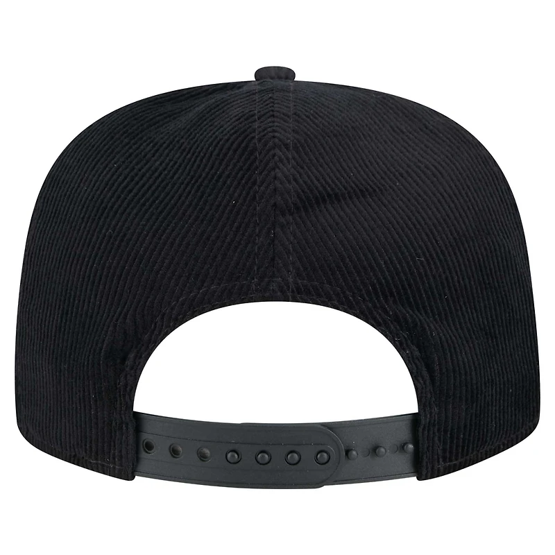 Men's New Era Black Cincinnati Bengals City Originals Corduroy Skipper Golfer Snapback Hat