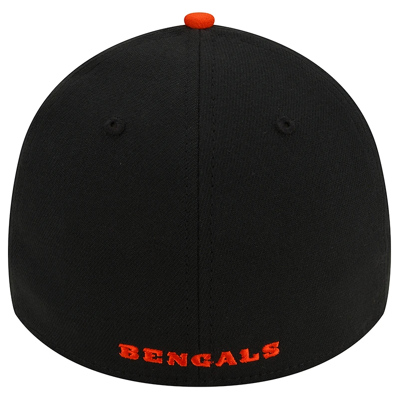 Casquette flexible 39THIRTY classique noire des Bengals de Cincinnati New Era pour hommes