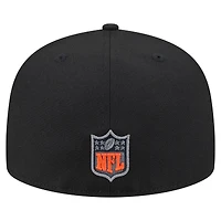 Men's New Era  Black Cincinnati Bengals Color Pop 59FIFTY Fitted Hat