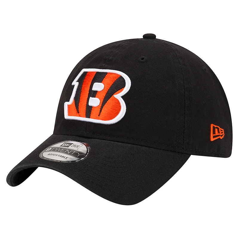 Casquette réglable noire Cincinnati Bengals Distinct 9TWENTY New Era pour hommes
