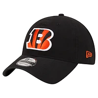 Casquette réglable noire Cincinnati Bengals Distinct 9TWENTY New Era pour hommes
